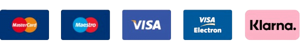 Cards and Klarna accepted