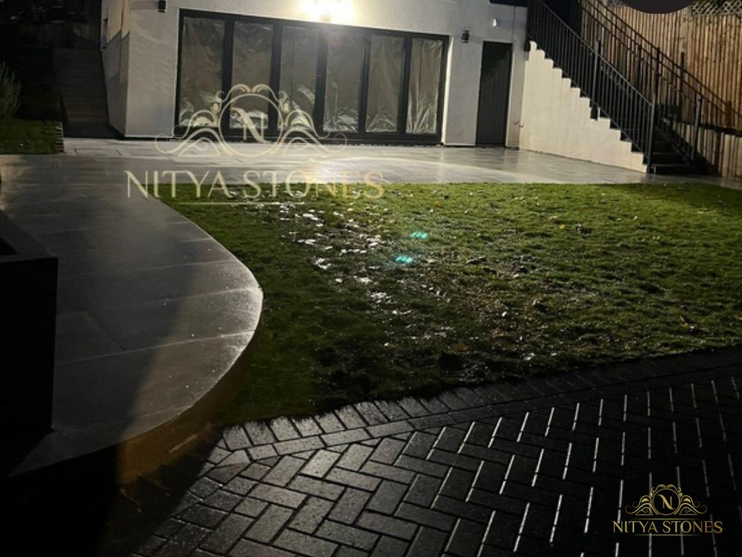 The terrace after dark