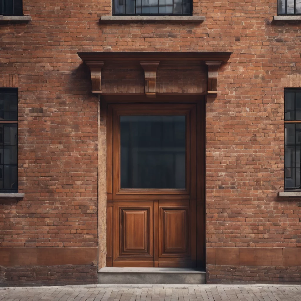 Exposed brick facade